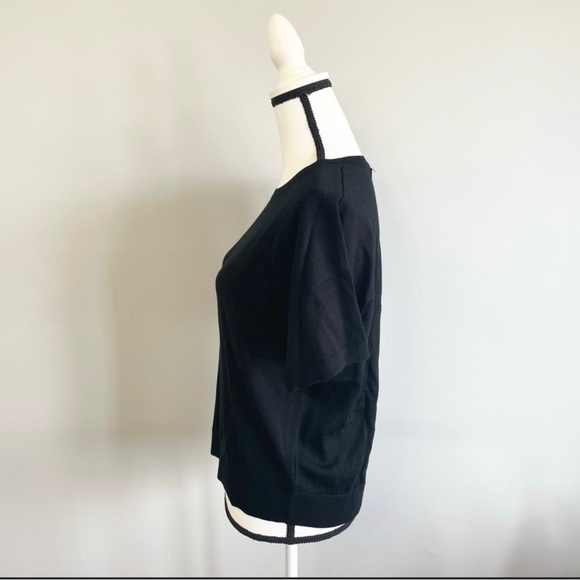 Banana Republic women blouse size S color Navy Blue - Picture 8 of 9